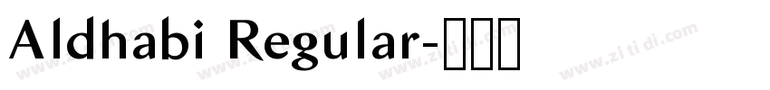 Aldhabi Regular字体转换